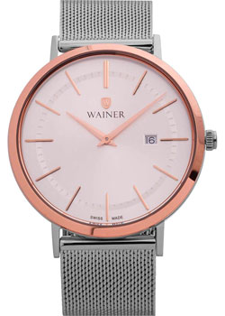Швейцарские наручные  мужские часы Wainer WA.11110A. Коллекция Bach