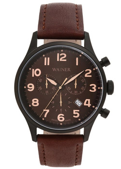       Wainer WA.12428H.  Wall Street - Wainer  .  RONDA 5030.D.    316L ().  WR 50.   43 .<br>