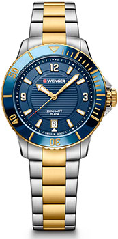 Швейцарские наручные  женские часы Wenger 01.0621.114. Коллекция Seaforce