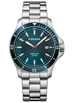 Швейцарские наручные  мужские часы Wenger 01.0641.129. Коллекция Seaforce