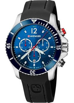 Швейцарские наручные  мужские часы Wenger 01.0643.110. Коллекция Seaforce Chrono