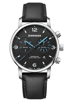 Швейцарские наручные  мужские часы Wenger 01.1743.120. Коллекция Urban Metropolitan Chrono