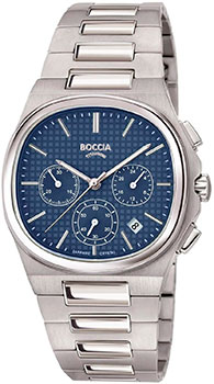 Наручные  мужские часы Boccia 3740-01. Коллекция Chronograph
