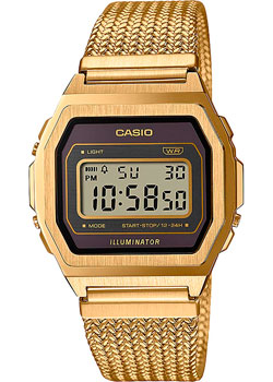 Японские наручные  мужские часы Casio A1000MGA-5EF. Коллекция Vintage