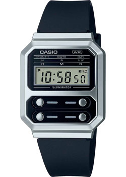 Японские наручные  мужские часы Casio A100WEF-1A. Коллекция Vintage