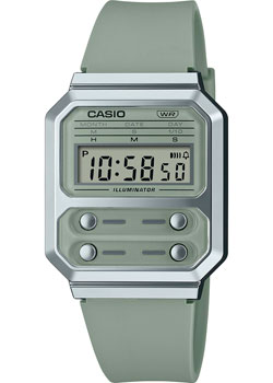 Японские наручные  мужские часы Casio A100WEF-3A. Коллекция Vintage