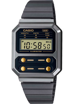 Японские наручные  мужские часы Casio A100WEGG-1A2EF. Коллекция Vintage