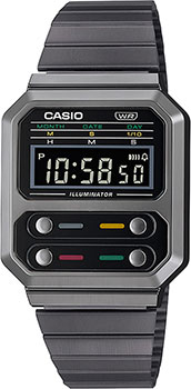 Японские наручные  мужские часы Casio A100WEGG-1AEF. Коллекция Vintage