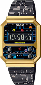 Японские наручные  мужские часы Casio A100WEPC-1BER. Коллекция Vintage