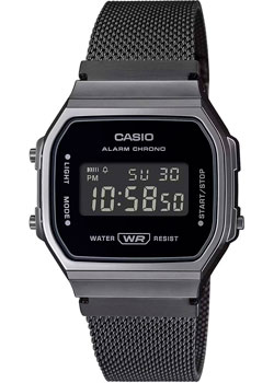 Японские наручные  мужские часы Casio A168WEMB-1B. Коллекция Vintage