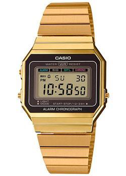 Японские наручные  мужские часы Casio A700WEG-9AEF. Коллекция Vintage