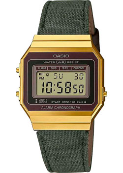 Японские наручные  мужские часы Casio A700WEGL-3A. Коллекция Vintage