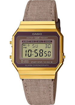 Японские наручные  мужские часы Casio A700WEGL-5A. Коллекция Vintage