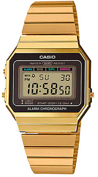 Японские наручные  мужские часы Casio A700WG-9A. Коллекция Vintage