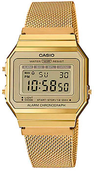 Японские наручные  мужские часы Casio A700WMG-9A. Коллекция Vintage