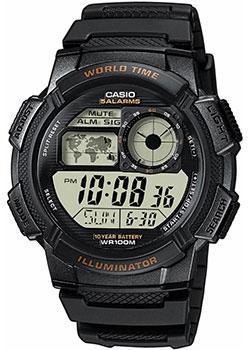 Японские наручные  мужские часы Casio AE-1000W-1A. Коллекция Digital