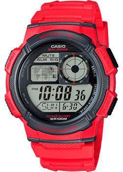 Японские наручные  мужские часы Casio AE-1000W-4A. Коллекция Digital