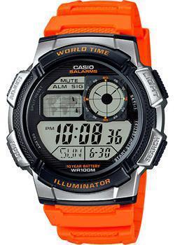 Японские наручные мужские часы Casio AE-1000W-4B. Коллекция Digital  - купить