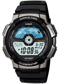Японские наручные  мужские часы Casio AE-1100W-1A. Коллекция Digital