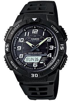 Японские наручные  мужские часы Casio AQ-S800W-1B. Коллекция Ana-Digi