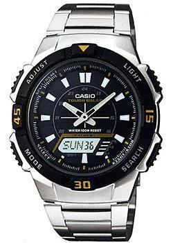 Японские наручные  мужские часы Casio AQ-S800WD-1E. Коллекция Ana-Digi