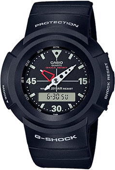 Японские наручные  мужские часы Casio AW-500E-1E. Коллекция G-Shock