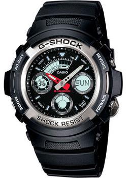 Японские наручные  мужские часы Casio AW-590-1A. Коллекция G-Shock