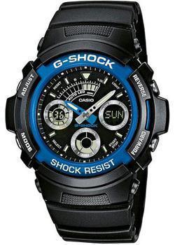 Японские наручные  мужские часы Casio AW-591-2A. Коллекция G-Shock