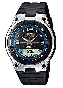 Японские наручные мужские часы Casio AW-82-1A. Коллекция Ana-Digi