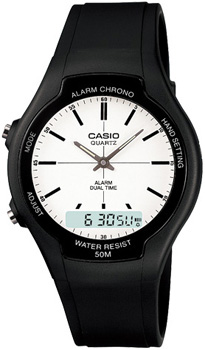 Японские наручные  мужские часы Casio AW-90H-7E. Коллекция Ana-Digi