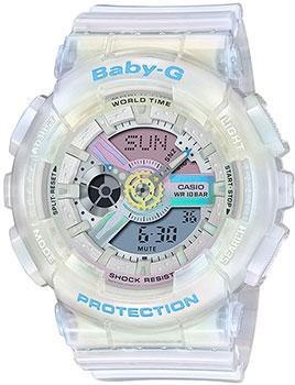 Японские наручные  женские часы Casio BA-110PL-7A2ER. Коллекция Baby-G