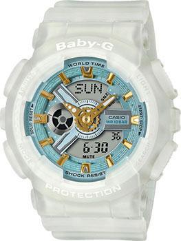 Японские наручные  женские часы Casio BA-110SC-7AER. Коллекция Baby-G