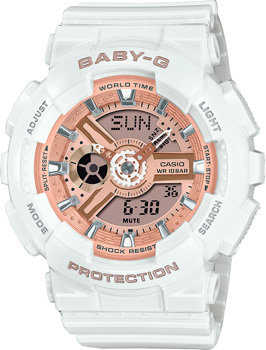 Японские наручные  женские часы Casio BA-110X-7A1. Коллекция Baby-G