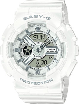 Японские наручные  женские часы Casio BA-110X-7A3. Коллекция Baby-G