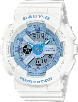 Японские наручные  женские часы Casio BA-110XBE-7A. Коллекция Baby-G