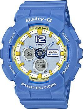 Японские наручные  женские часы Casio BA-120-2B. Коллекция Baby-G