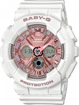 Японские наручные  женские часы Casio BA-130-7A1ER. Коллекция Baby-G