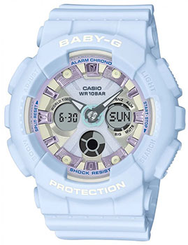 Японские наручные  женские часы Casio BA-130WP-2A. Коллекция Baby-G