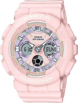 Японские наручные  женские часы Casio BA-130WP-4A. Коллекция Baby-G