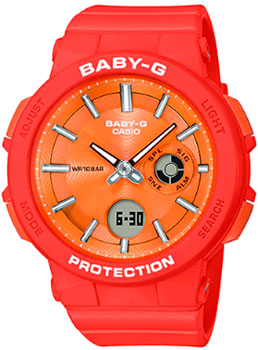 Японские наручные  женские часы Casio BGA-255-4AER. Коллекция Baby-G