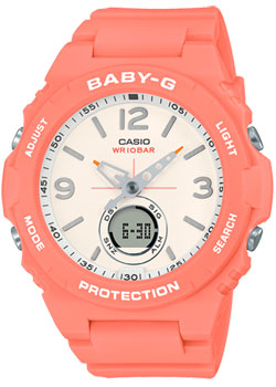 Японские наручные  женские часы Casio BGA-260-4AER. Коллекция Baby-G