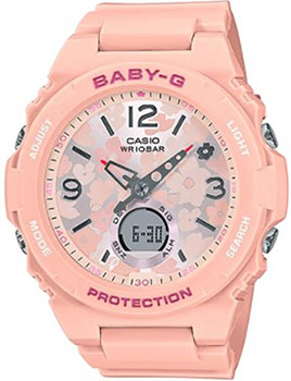 Японские наручные  женские часы Casio BGA-260FL-4A. Коллекция Baby-G