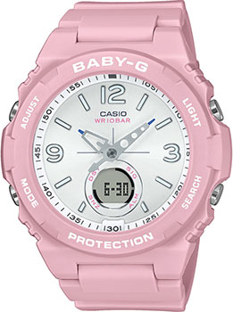 Японские наручные  женские часы Casio BGA-260SC-4AER. Коллекция Baby-G