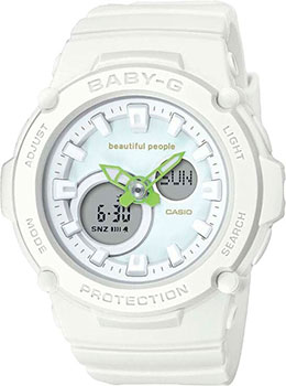 Японские наручные  женские часы Casio BGA-270BP-7ADR. Коллекция Baby-G