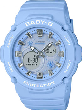 Японские наручные  женские часы Casio BGA-270FL-2A. Коллекция Baby-G