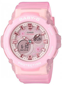 Японские наручные  женские часы Casio BGA-270FL-4A. Коллекция Baby-G