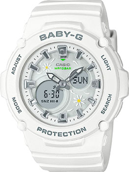 Японские наручные  женские часы Casio BGA-270FL-7A. Коллекция Baby-G