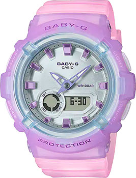 Японские наручные  женские часы Casio BGA-280-6A. Коллекция Baby-G