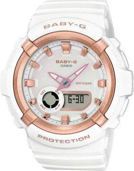 Японские наручные  женские часы Casio BGA-280BA-7A. Коллекция Baby-G