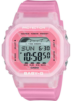 Японские наручные  женские часы Casio BLX-565S-4ER. Коллекция Baby-G